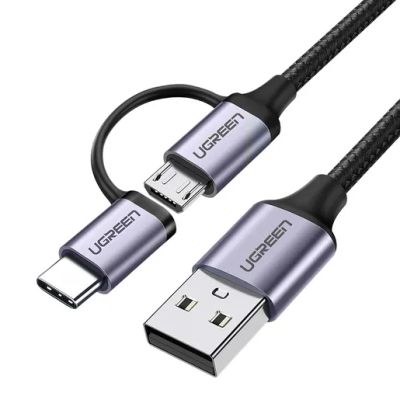 Лот: 21437999. Фото: 1. Кабель UGREEN US177 (30875) USB-A... Шлейфы, кабели, переходники