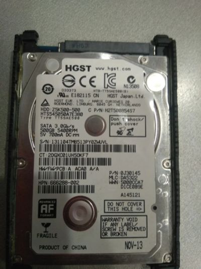 Лот: 17449329. Фото: 1. Жесткий диск для ноутбука HGST... Жёсткие диски