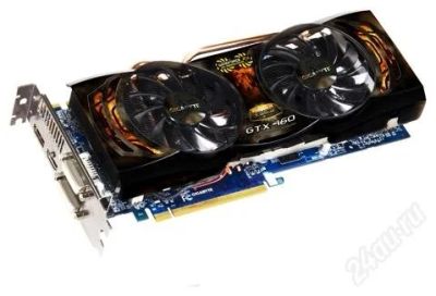 Лот: 1290437. Фото: 1. GIGABYTE GeForce GTX 460 815Mhz... Видеокарты