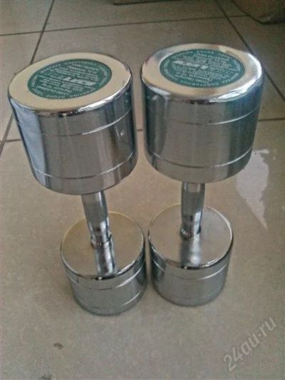 Лот: 2115827. Фото: 1. Гантели 10 кг каждаяцена за пару. Гантели
