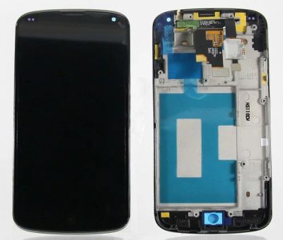 Лот: 5652532. Фото: 1. Дисплей LG Nexus 4 (E960) + тачскрин... Дисплеи, дисплейные модули, тачскрины