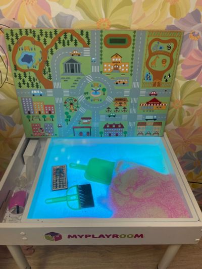 Лот: 24394296. Фото: 1. Световая песочница Myplayroom. Для игры в песочнице и в снегу