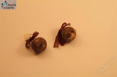 Лот: 591463. Фото: 1. Серьги "Тигровые". Цена 200 рублей... Серьги, каффы