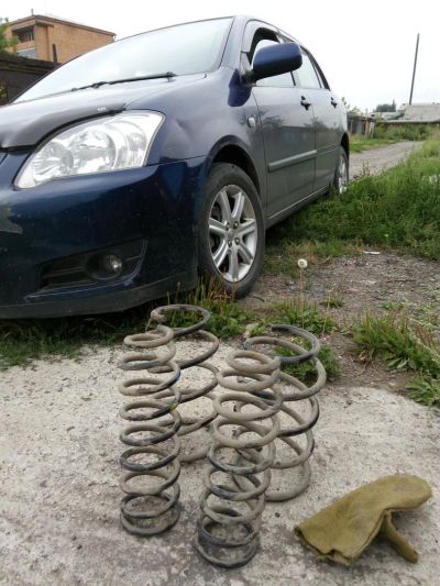 Лот: 7949239. Фото: 1. пружины corolla e12 усиленные. Ходовая, подвеска, рулевое управление