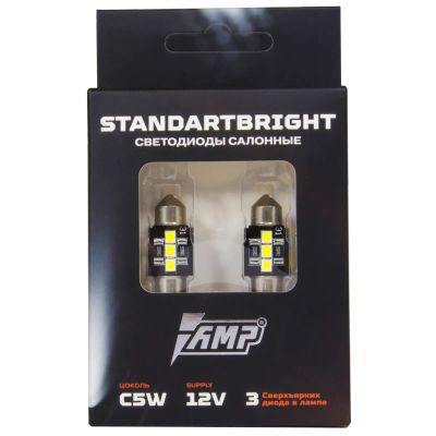 Лот: 17251127. Фото: 1. Светодиод салонный AMP StandartBright... Оптика и освещение