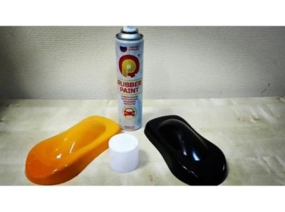 Лот: 10969737. Фото: 1. Rubber Paint черный матовый 400мл. Всё для покраски