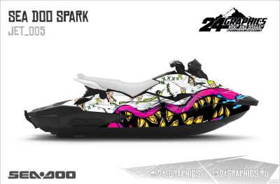 Лот: 13999580. Фото: 1. Наклейки на гидроцикл Sea_Doo... Наклейки автомобильные