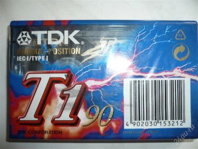 Лот: 1039537. Фото: 1. Аудио кассета TDK-t1-90. Другое (аудиотехника)