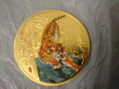 Лот: 18292678. Фото: 1. Монета сувенирная Год тигра. Сувенирные