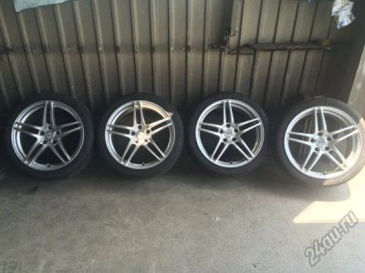 Лот: 12105728. Фото: 1. Комплект AVS Model 5 с резиной... Шины на дисках