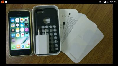 Лот: 11391965. Фото: 1. iphone 5c 32gb Желтый. Смартфоны