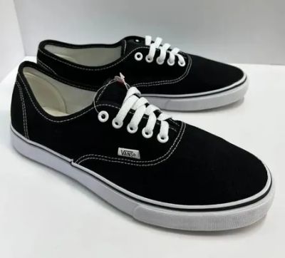 Лот: 23571662. Фото: 1. Кеды черные фирменные Vans - р... Кеды, кроссовки, слипоны