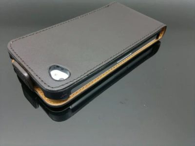 Лот: 3051409. Фото: 1. iPhone 4 4S 5 Leather Flip Case... Чехлы, бамперы
