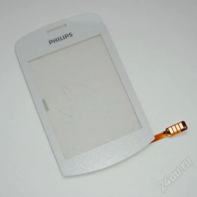 Лот: 2713755. Фото: 1. Тачскрин Philips Xenium X518 белый... Дисплеи, дисплейные модули, тачскрины