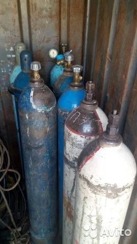 Лот: 7016015. Фото: 1. Баллоны кислородные и пропановые. Баллоны, газ в баллонах