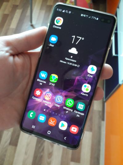 Лот: 14597594. Фото: 1. Samsung Galaxy S10 plus 128gb... Смартфоны