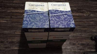 Лот: 25729475. Фото: 1. Бумага А4, 4 коробки (20 пачек... Бумага