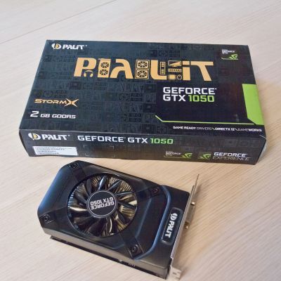 Лот: 11633256. Фото: 1. Видеокарта Palit GeForce GTX1050... Видеокарты