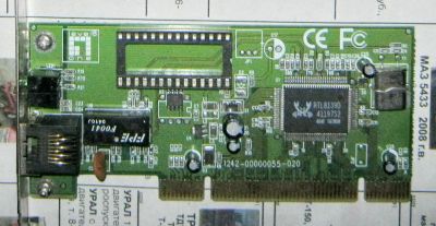Лот: 6349586. Фото: 1. PCI сетевая карта Level One FNC-0109TX... Сетевые карты