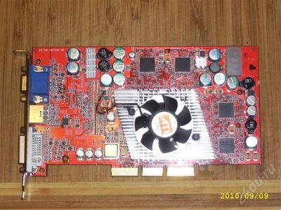 Лот: 505052. Фото: 1. AGP radeon 9800pro. Видеокарты