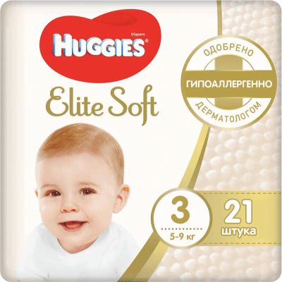 Лот: 22206354. Фото: 1. Huggies Элит Софт Подгузники разм... Лекарства