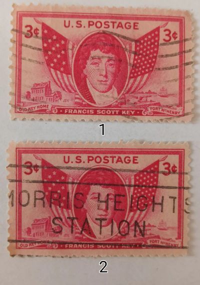 Лот: 25793551. Фото: 1. Марки_США, 3 цента 1948г., Фрэнсис... Марки