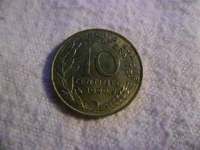 Лот: 1349303. Фото: 1. Франция. 10 сантимов. 1990 год. Европа