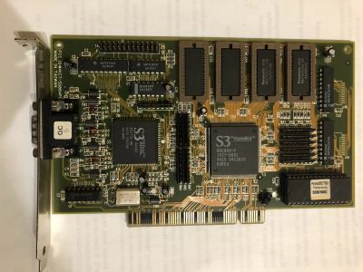 Лот: 19941733. Фото: 1. Древняя видеокарта S3 Vision 864PCI. Видеокарты