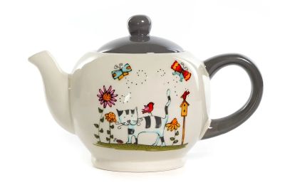 Лот: 24932120. Фото: 1. Чайник Elrington Полосатый Кот. Чайники, заварники, турки