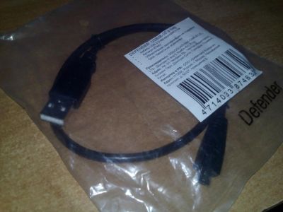 Лот: 10902127. Фото: 1. Кабель USB-MicroUsb (0.5m). Шлейфы, кабели, переходники