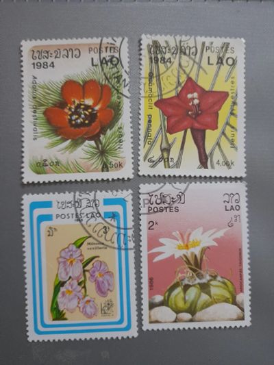 Лот: 25620254. Фото: 1. Марки цветы. Марки