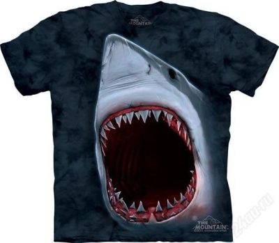 Лот: 2939851. Фото: 1. 3D Футболка Shark Bite.(M). Футболки, поло