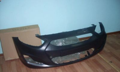 Лот: 11453971. Фото: 1. Бампер передний на Hyundai Solaris... Кузов