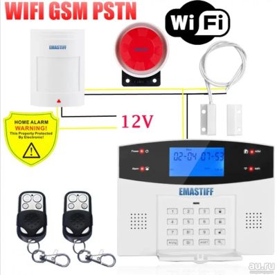 Лот: 15093884. Фото: 1. Сигнализация GSM и WiFi для дома... Другое (бытовая техника)