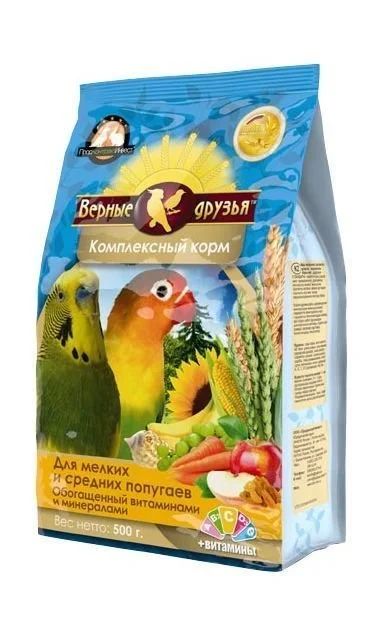 Лот: 15056347. Фото: 1. Верные Друзья 500г корм для мелких... Корма