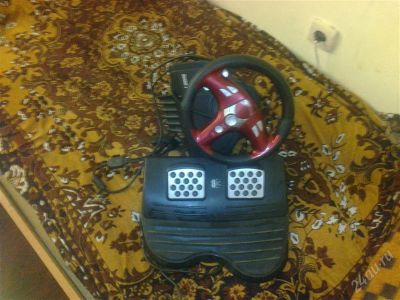 Лот: 1268024. Фото: 1. Руль Genius Trio Racer FF. Рули, джойстики