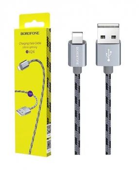 Лот: 17212380. Фото: 1. Кабель USB - Lightning Borofone... Дата-кабели, переходники