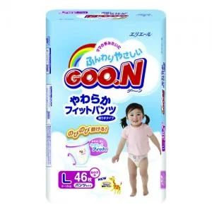 Лот: 6192124. Фото: 1. Подгузники Goo.N трусики для девочек... Детская гигиена