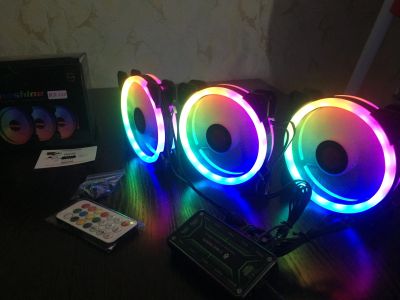 Лот: 12814157. Фото: 1. Вентилятор охлаждения RGB 120... Системы охлаждения