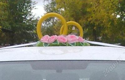 Лот: 1305956. Фото: 1. Свадебные кольца на автомобиль. Другое (свадебная мода)