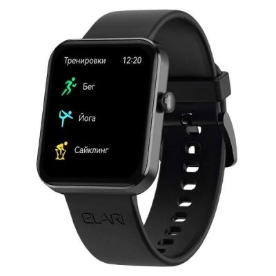 Лот: 24880833. Фото: 1. Смарт-часы Elari Watch Lite Black. Смарт-часы, фитнес-браслеты, аксессуары