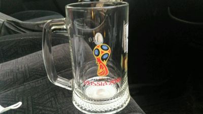 Лот: 12091318. Фото: 1. Пивная кружка UEFA World Cup 2018... Кружки, стаканы, бокалы