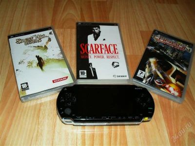Лот: 1775258. Фото: 1. PSP FAT прошитый + 3 диска. Игровые приставки, консоли