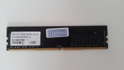 Лот: 12246481. Фото: 1. 8Gb DDR4 Micron 2133MHz sk8gbm8d4-21. Оперативная память