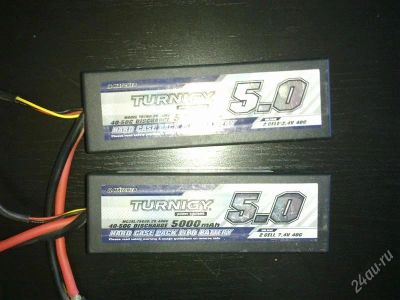 Лот: 2869917. Фото: 1. Turnigy 5000mAh 2S2P 40C. Другое (моделизм)