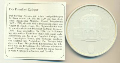 Лот: 14852374. Фото: 1. Германия ГДР Медаль Дрезден Цвингер... Памятные медали
