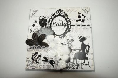Лот: 4252070. Фото: 1. Открытка для Lady. Открытки ручной работы