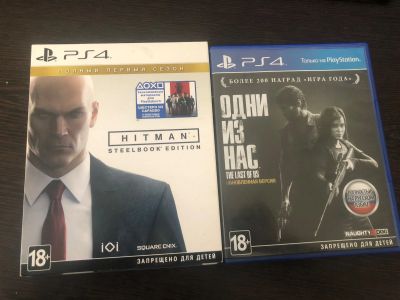 Лот: 20256807. Фото: 1. Игры ps4 hitman the last of us. Игры для консолей