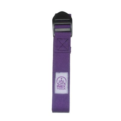 Лот: 25767095. Фото: 1. Ремень для йоги Inex YS6-PR фиолетовый. Фитнес, аэробика и гимнастика