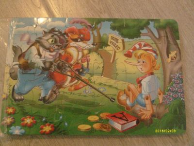 Лот: 6914265. Фото: 1. Пазлы для маленьких мягкие "Буратино... Пазлы